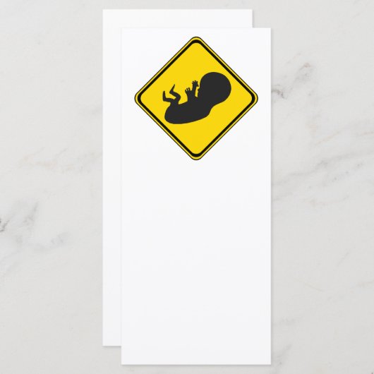 Carte Attention : Baby Ahead ! (Devant / Derrière)