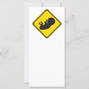 Carte Attention : Baby Ahead !