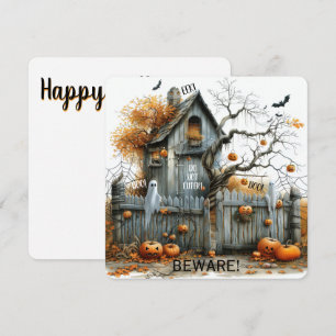 Carte Attention & Boo - The Haunted Gatehouse