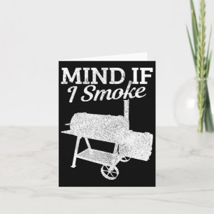 Carte Attention si je fume Barbecue Grillmaster Fumer de