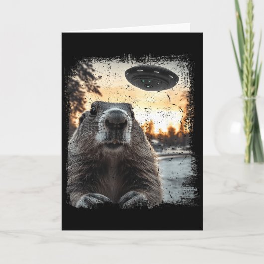 Carte Atterrissage d'aliens de science-fiction d'Ufo biz (Devant)