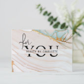 Carte ATTESTATION D'ENTREPRISE COMMERCIALE| pour vous (Debout devant)