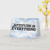 Carte Attitude is Everything - Horz Grey Card (Fleur jaune)