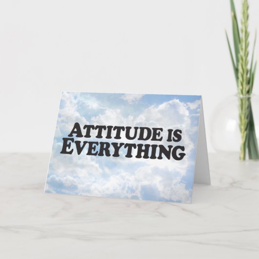 Carte Attitude is Everything - Horz Grey Card (Devant)