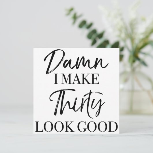 Carte Attitude pour 30 ans (Debout devant)