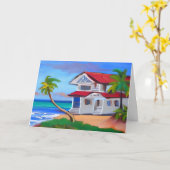 Carte Attrapons-nous bientôt | Tropical Beach House (Fleur jaune)