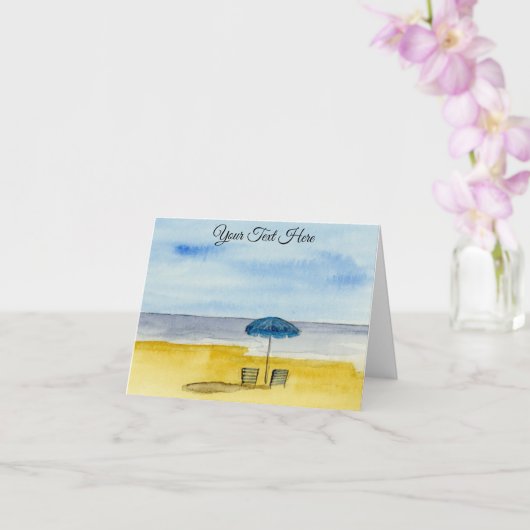 Carte Au bord de la mer (Orchidée)