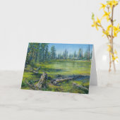 Carte "Au bord des marais" (Fleur jaune)