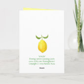 Carte au citron (Dos)