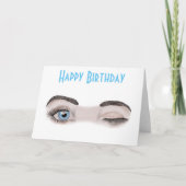 Carte Au clin d'oeil un anniversaire (Devant)
