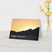 Carte au coucher du soleil (Fleur jaune)