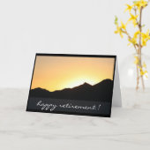 Carte au coucher du soleil (Fleur jaune)