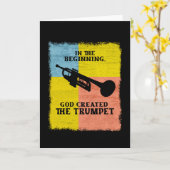 Carte Au Début, Dieu Créa La Trompette (Fleur jaune)
