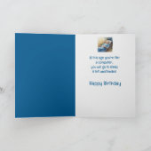 Carte Au-dessus de la colline, Anniversaire amusant (Intérieur)