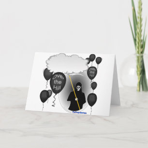 Carte Au-dessus de la colline Grim Reaper anniversaire