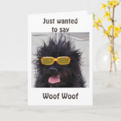 CARTE **AU-DESSUS DE LA COLLINE** JUSTE AUTOUR DE L'HUMO (Fleur jaune)