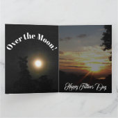 CARTE AU-DESSUS DE LA FÊTE DES PÈRES LUNE (Intérieur)