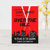 Carte Au-dessus de l'anniversaire de colline (Fleur jaune)