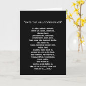 CARTE AU-DESSUS DES COMPLIMENTS DE LA COLLINE (Fleur jaune)