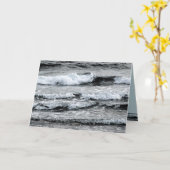 Carte Au-dessus des vagues (Fleur jaune)