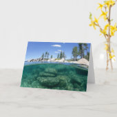 Carte Au-dessus et au-dessous du lac Tahoe (Fleur jaune)