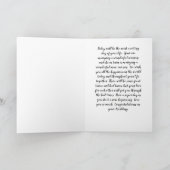 Carte au Fils Noir le jour du mariage (Intérieur)