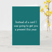 Carte Au lieu d'une carte, j'allais vous donner un cadea (Fleur jaune)