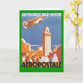 Carte Au Maroc Par Avion (Fleur jaune)