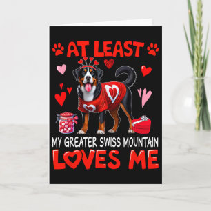 Carte Au moins Greater Swiss Mountain m'aimant Valentin