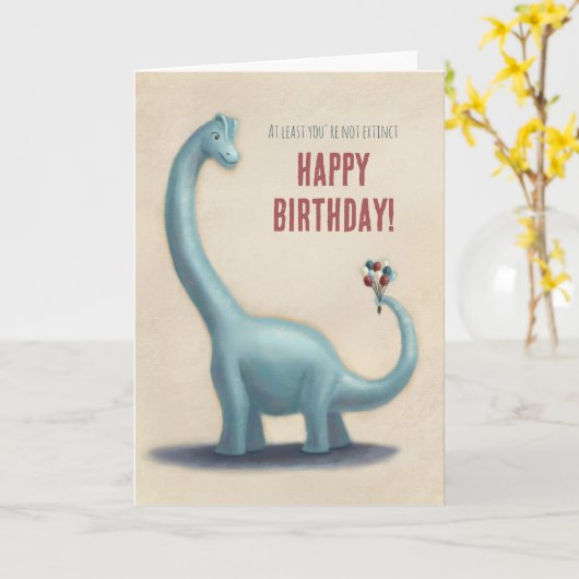 Carte Au moins, tu n'es pas éteint (Fleur jaune)