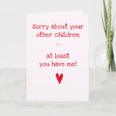 Carte Au moins, vous m'avez ! - Drôle Citation de la fêt (Devant)