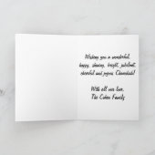 Carte au néon de Chanukah (Intérieur)