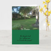 Carte Au pasteur (Fleur jaune)