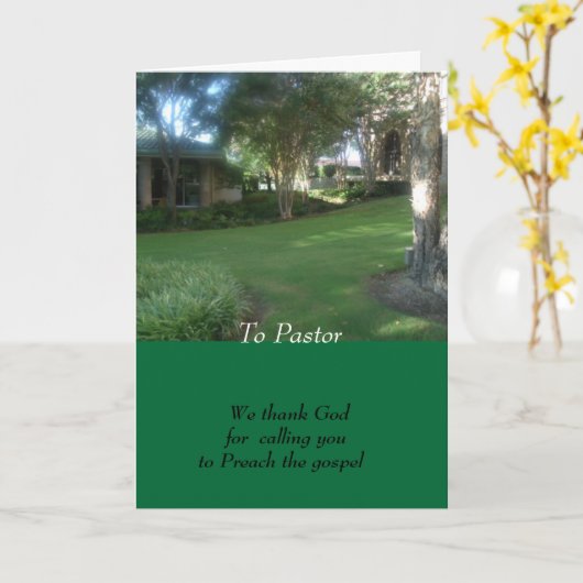 Carte Au pasteur (Fleur jaune)