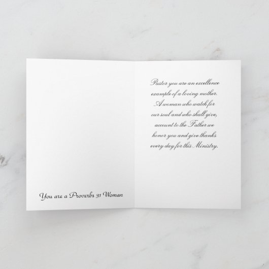 Carte Au pasteur (Intérieur)