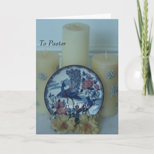 Carte Au pasteur et à la femme (Devant)