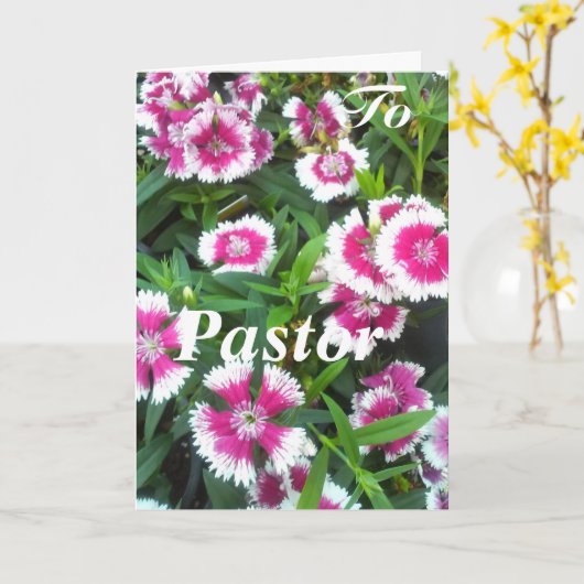 Carte Au Pasteur, Femme (Fleur jaune)