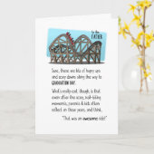 Carte Au père au tour de dessous de verre d'Obtention du (Fleur jaune)