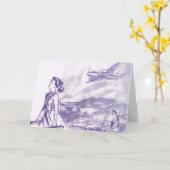 Carte Au revoir Bonne chance (Fleur jaune)