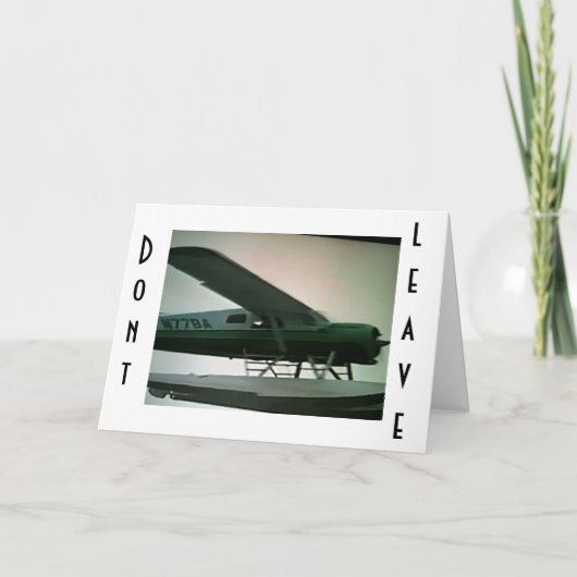 CARTE AU REVOIR ET BONNE CHANCE À VOUS=VOUS ALLEZ ME MAN (Devant)