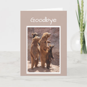 Carte Au revoir et bonne chance de la part du groupe d'o