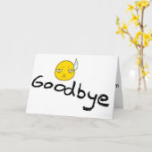 CARTE **AU REVOIR*** MESDAMES ET MES VOEUX POUR VOUS (Fleur jaune)