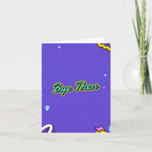 Carte Au revoir. Rude, laissez la carte. Modifier le mes