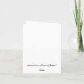 Carte Au revoir, tu vas manquer (Dos)