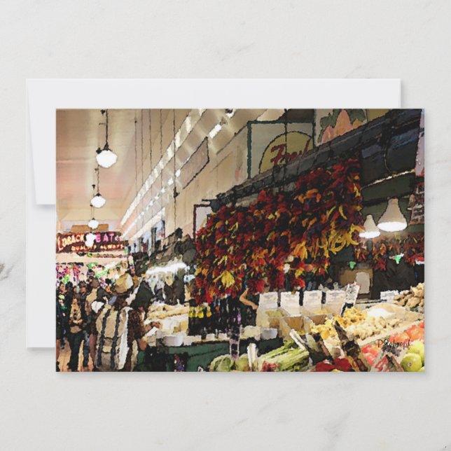 Carte Au stand de légumes (Devant)