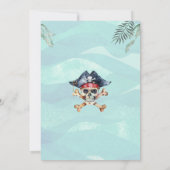 Carte au trésor pirate pour invitation de fête d'e (Dos)