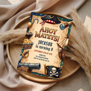 Carte au trésor pirate pour un 5ème anniversaire