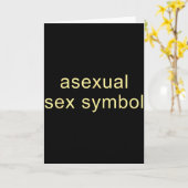 Carte Aual Symbol Funny Pride Lgbtq Ace (Fleur jaune)