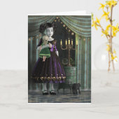 Carte Aube sombre (Fleur jaune)