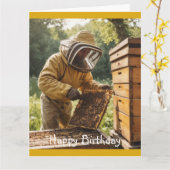 Carte Aubergère et ruche (Fleur jaune)